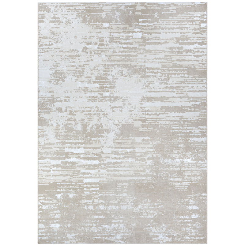 Williston Driggers Abstract Champagne Area Rug & Reviews Wayfair